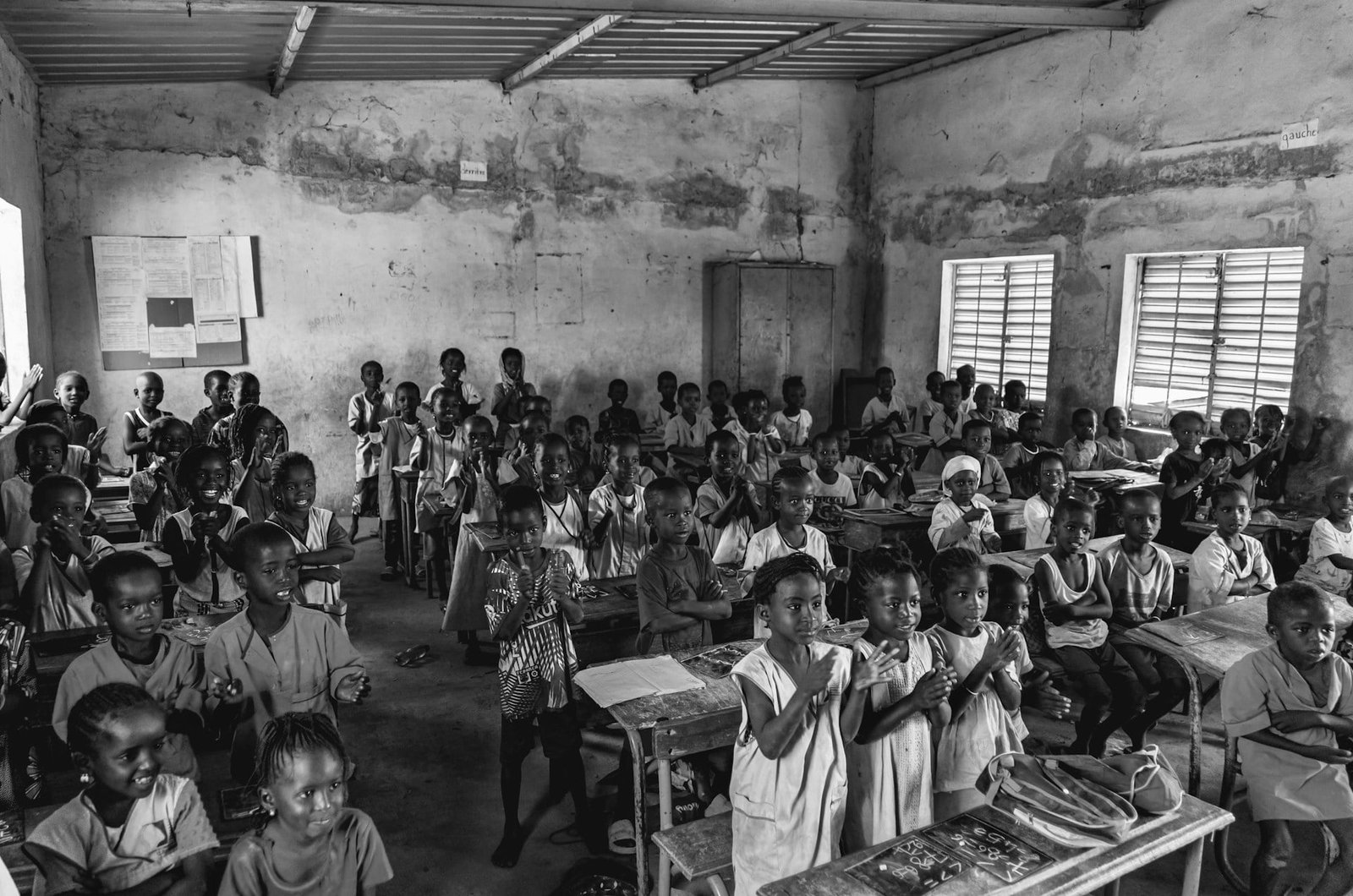 amalita orphans in a classroom